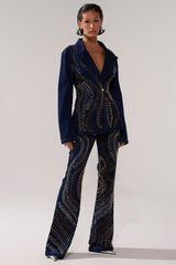 CHEYENNE STUDDED FLARE DENIM
