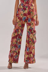 INTO THE THICK OF IT FLORAL CARGO PANT