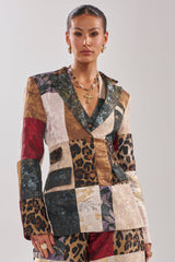 MADE YOU LOOK PATCHWORK BLAZER