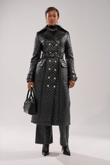MADISON AVE QUILTED TRENCH