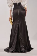 STAR OF THE NIGHT HIGH WAISTED CORSET MAXI SKIRT