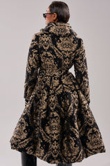 DECKER PUFFER TRENCH IN JACQUARD