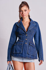 NINA DENIM BLAZER