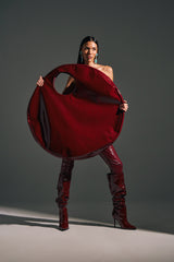 EPITOME OF LUXURY PATENT OVERSIZED TOTE