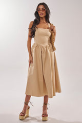 SWEET SOFIE HALTER MIDI DRESS
