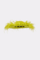 FEEL IT FEATHER BRIM HAT IN GREEN