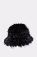 CHIC FAUX FUR BUCKET HAT