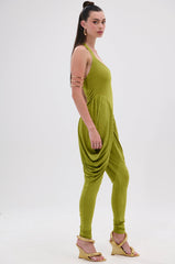 UP YOUR GAME RUCHED JUMPSUIT