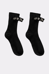 WITH A PUMP EMBELLISHED SOCKS