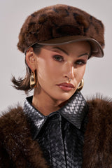 I AM THE LUXURY FAUX FUR BRIM HAT