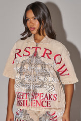 LIGHT SPEAKS IN SILENCE CANVAS SHIRT