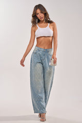 SHINE BRIGHT RHINESTONE DENIM