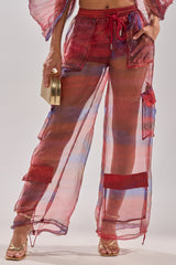LETS LIVE IN THE MOMENT CHIFFON TROUSER