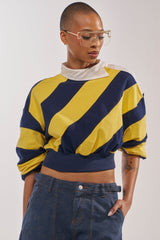 JULIANA STRIPE SWEATSHIRT IN YELLOW