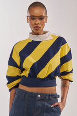 JULIANA STRIPE SWEATSHIRT IN YELLOW
