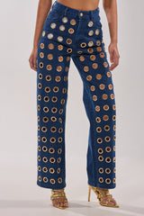 SEE THROUGH ME WIDE LEG DENIM