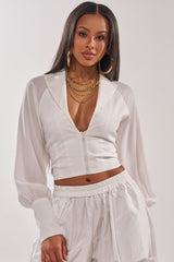 EFFORTLESS CORSET BLOUSE TOP