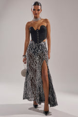 BEAUTIFUL SEQUIN MAXI SKIRT