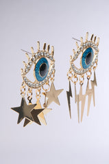 ALL EYES ON ME GOLD EARRING