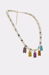 LUXE BEAR CHARM NECKLACE