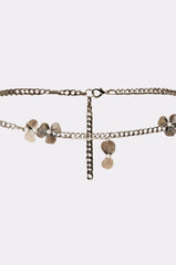 FLORAL BITS CHAIN BELT