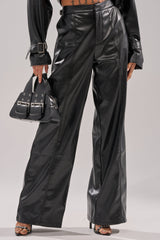 MONTE CARLO WIDE LEG PANT IN BLACK
