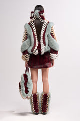 HAVE IT ALL PANELED FUR COAT