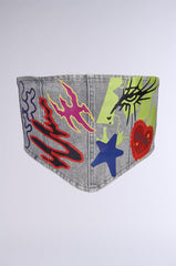 PATCHED UP STRETCH DENIM BELT