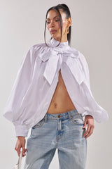 BLACK TIE AFFAIR BLOUSE IN WHITE