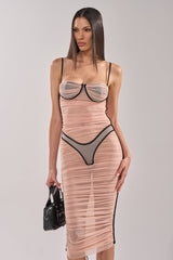 BIKINI BABE MESH MIDI DRESS