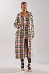 MAIN SQUEEZE TWEED TRENCH