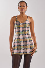 MAIN SQUEEZE TWEED MINI DRESS