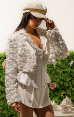 FAYE FLORAL APPLIQUE BLAZER
