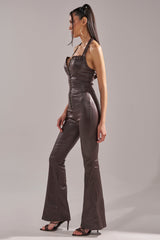 JOURDAN PU JUMPSUIT