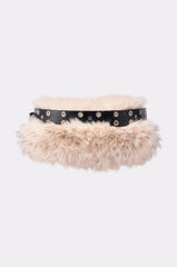 IN THE SNOW FAUX FUR BELT