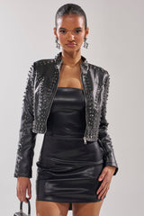 SYLVIE STUDDED MOTO