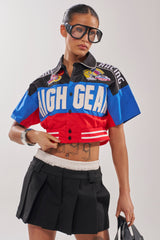 HIGH GEAR CROPPED BUTTON DOWN