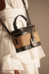 TAKE ME OUT WICKER PURSE