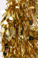 THE NOSTALGIA SEQUIN PURSE IN GOLD