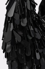 THE NOSTALGIA SEQUIN PURSE IN BLACK