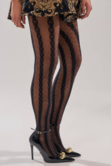 CABLE KNIT TIGHTS