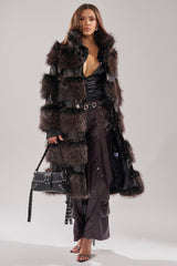 MOXIE FUR TRIM TRENCH