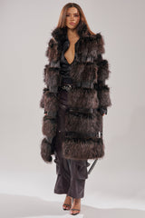 MOXIE FUR TRIM TRENCH