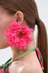 FULL BLOOM HOOP EARRING
