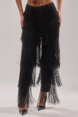 OH SO FRINGE PANTS IN BLACK