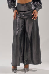 MELINIA METALLIC WIDE LEG PANT