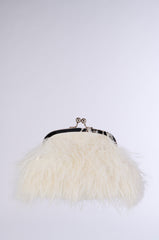 PARTY STARTER FEATHER BAG IN WHITE