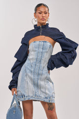 SPOIL ME BOLERO IN DARK DENIM