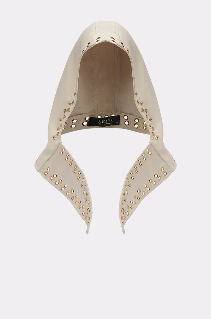 THAT GURL PU GROMMET HEADSCARF