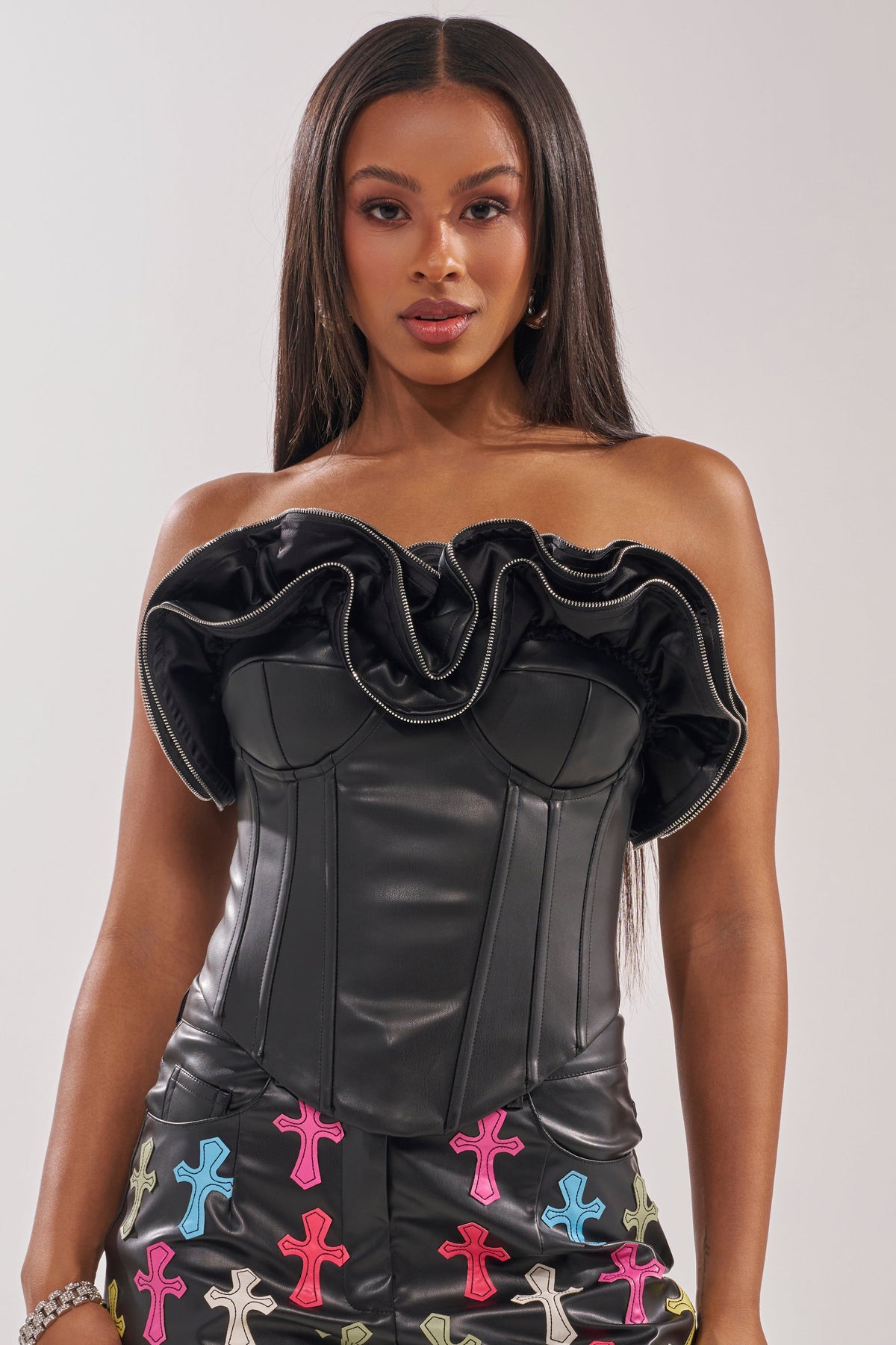DON'T MESS RUFFLE CORSET